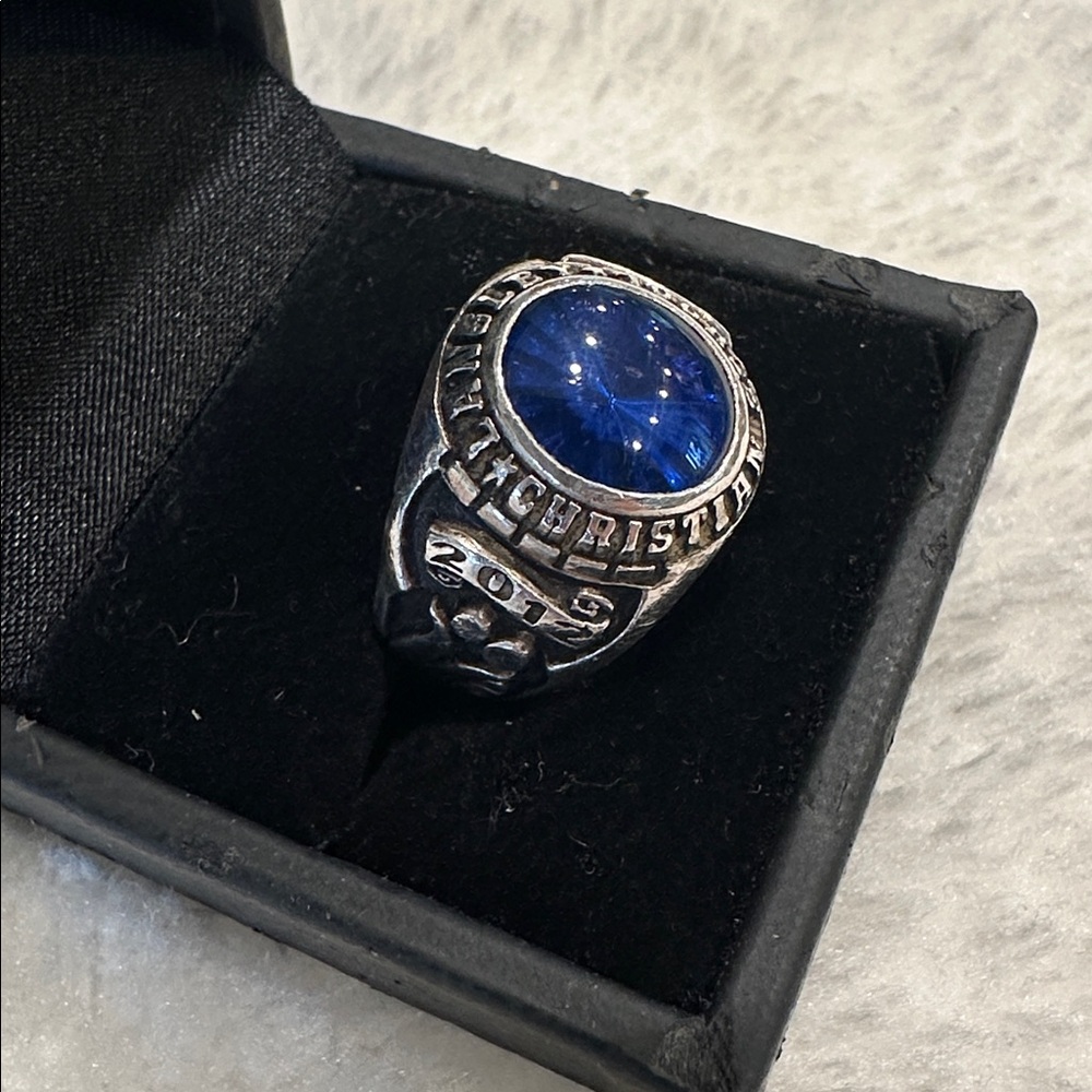925 silver class ring - Picture 2 of 7